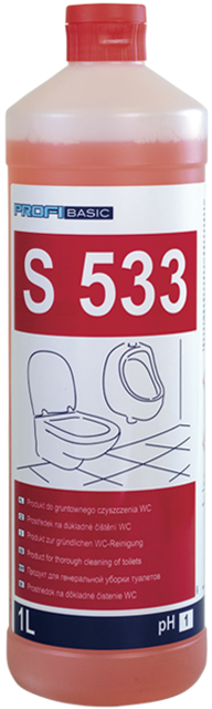 Засіб для чищення унітазів PROFIBASIC S 533, рідкий, 1000мл